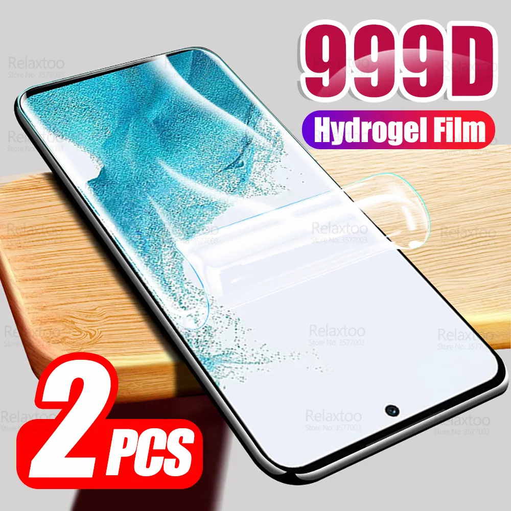 

2 шт. 999D изогнутая Гидрогелевая пленка для Samsung Galaxy A54 Защитная пленка для экрана Samsong A 54 54A 5G A546B мягкая пленка не закаленное стекло
