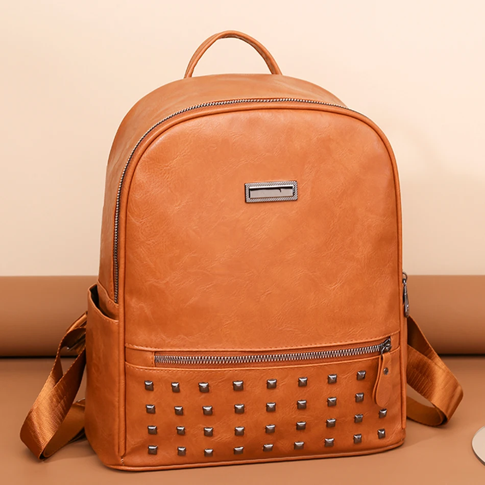 

Женский Классический рюкзак, кошелек, высококачественный кожаный рюкзак, Женский дорожный рюкзак с защитой от кражи, новая роскошная дизай...