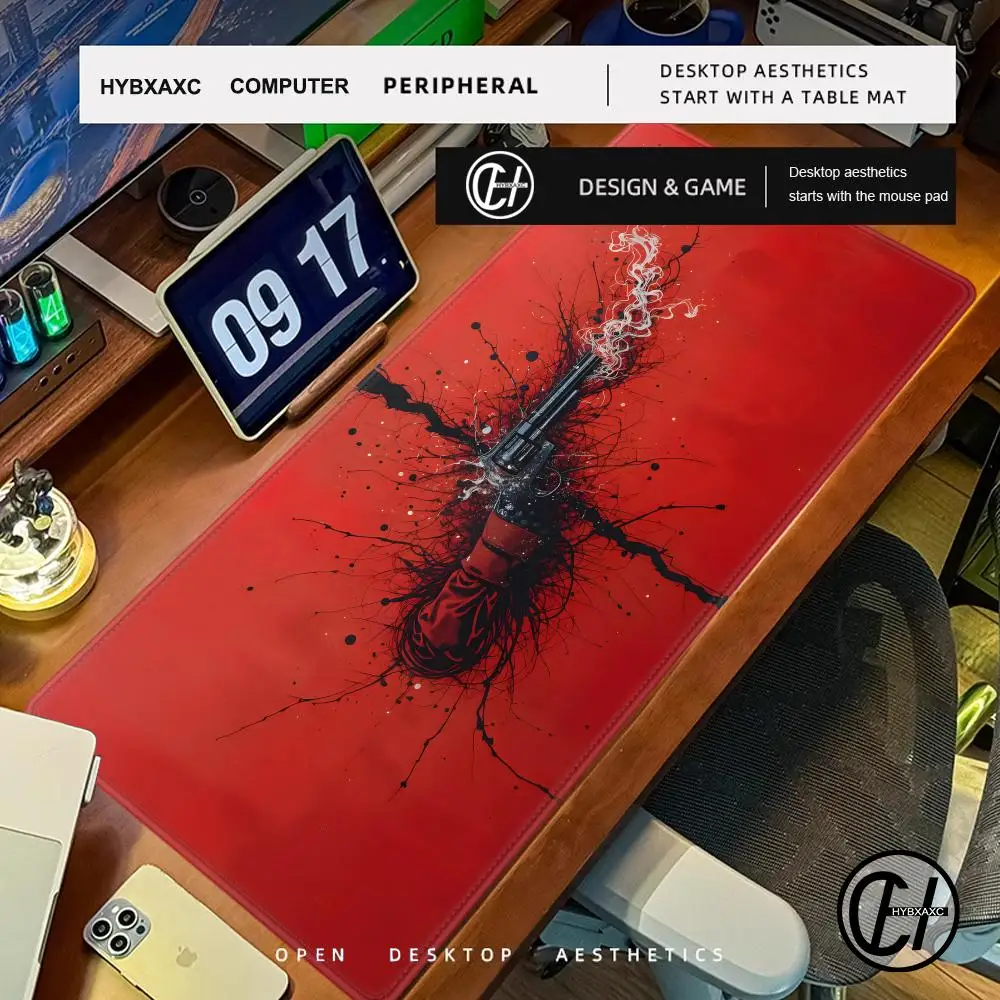 Фото Большой игровой коврик для клавиатуры и мыши HYBXAXC Red-Dead Redemption 2, резиновый коврик для компьютера, планшета, офиса, XXL, для геймеров №4