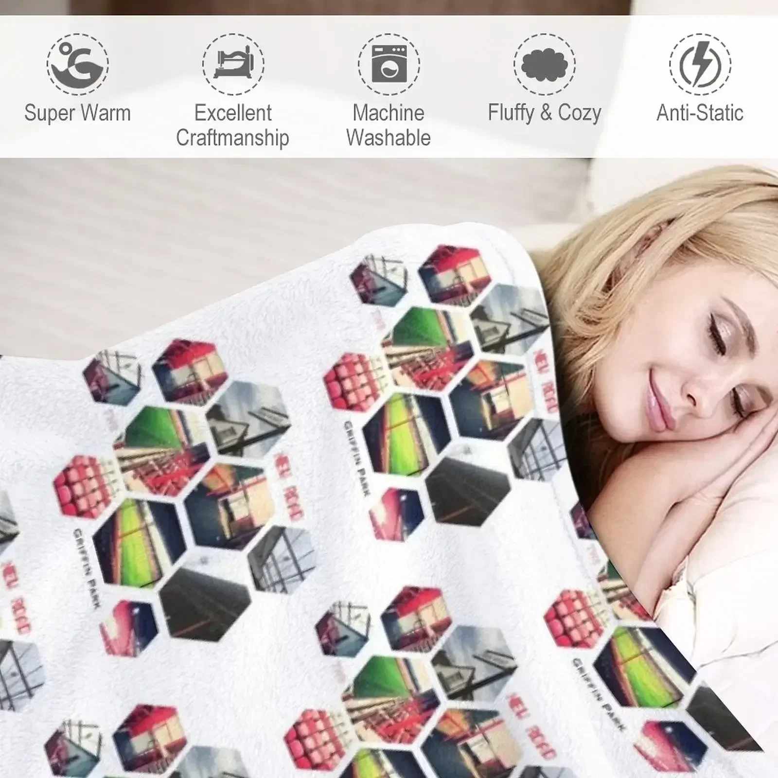 Одеяло New Road Griffin Park TW8 лохматое роскошное утолщенное красивое одеяло и пледы