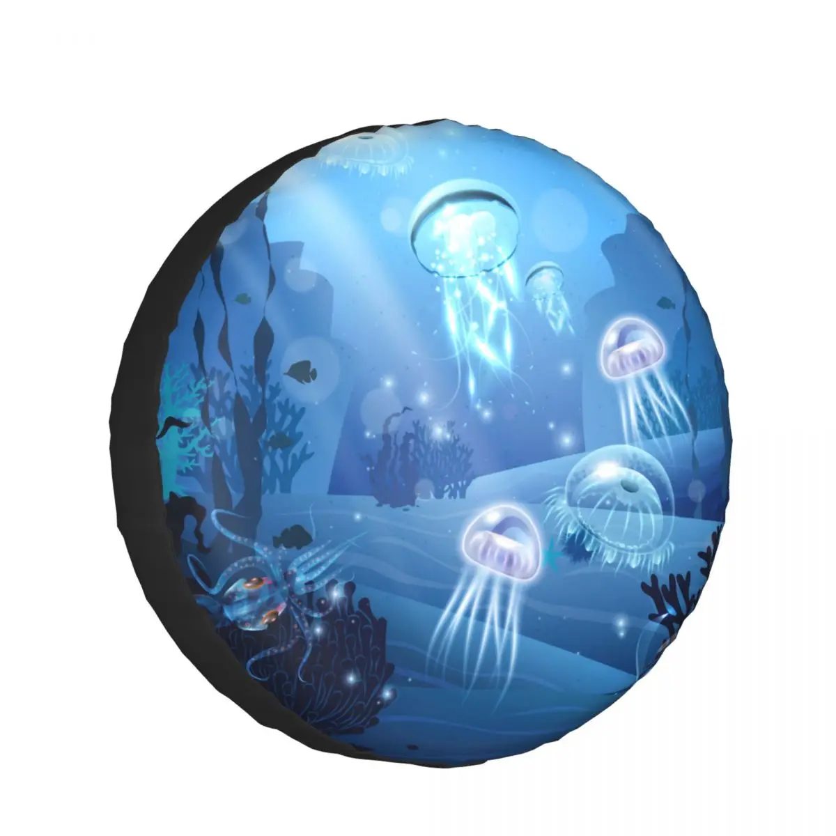 

1pcs Universal Car Spare Tire Covers Case Auto Wheel Tires Underwater Life Poster Vehicle Tyre Waterproof Polyester Bag