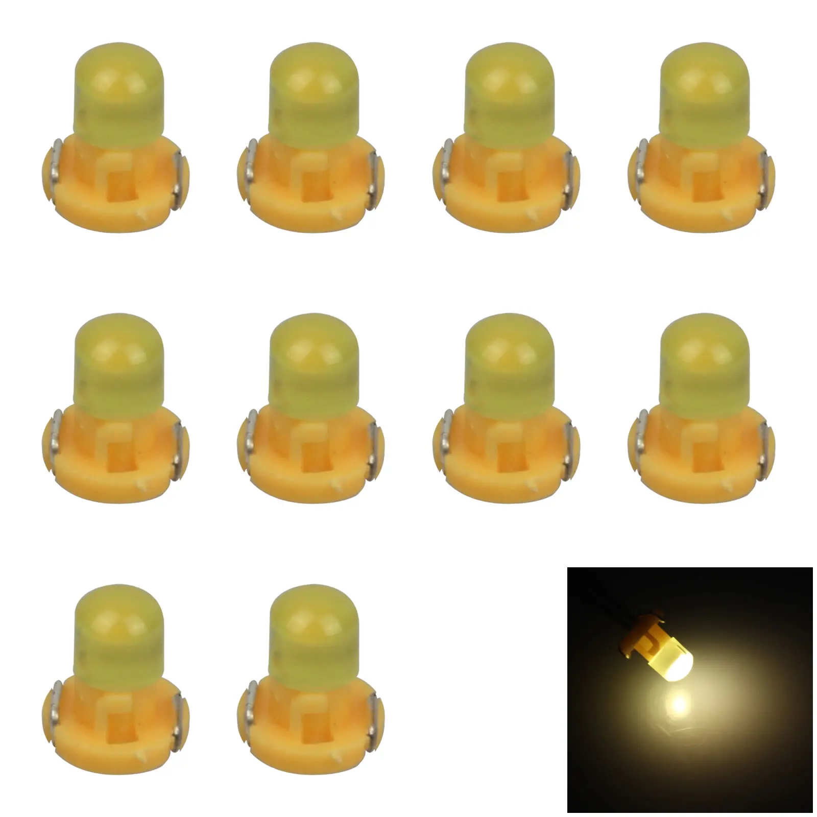 

10x желтая автоматическая лампа T3 NEO Dash Twist, HVAC Instrument светильник 1 светодиодный 35853-SDA-A01 Z2956