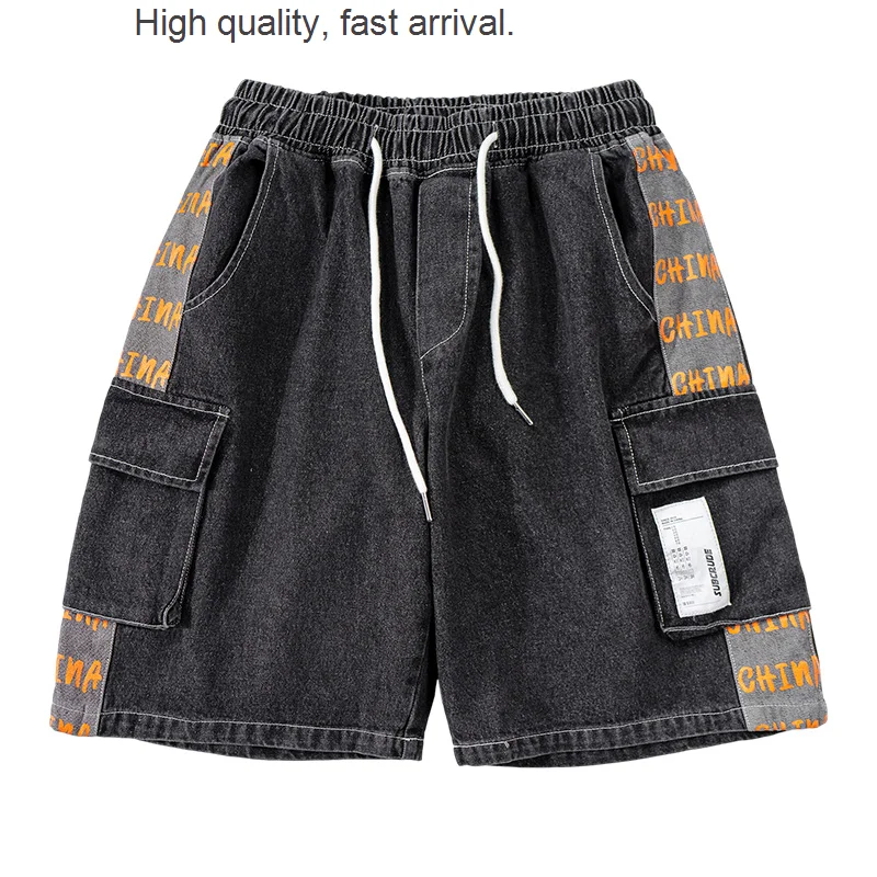 

Light Color Washed Workwear Denim Shorts Men's Loose Fashion Brand Fifth Pants Ins Trendy All-Match Japanese Style Pirate Shorts