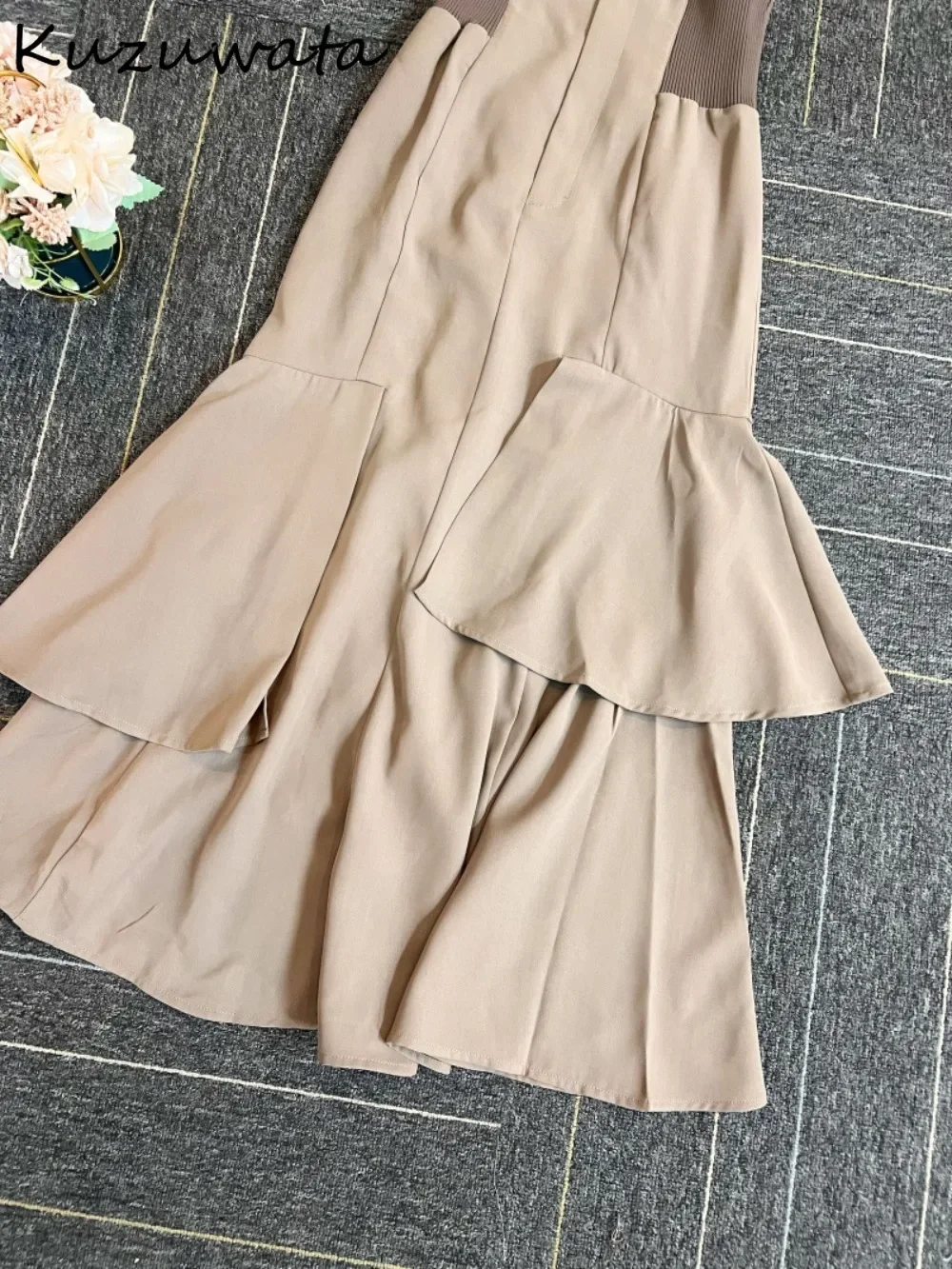 Юбка Kuzuwata женская с высокой талией универсальная облегающая Повседневная