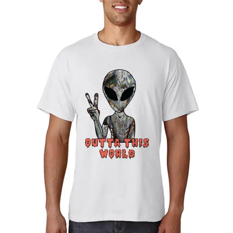 

Alien Print T Shirts Women's T-shirt Ulzzang Short Sleeve Female Tops Tees Harajuku Girl T shirt Anime pattern Streetwear