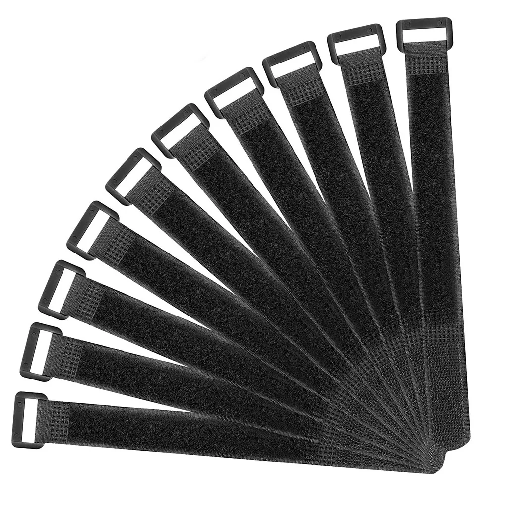 

10pcs Self-adhesive Cable Ties Home Office Phone Cable USB Cords Organizer Ties Fastener Strap