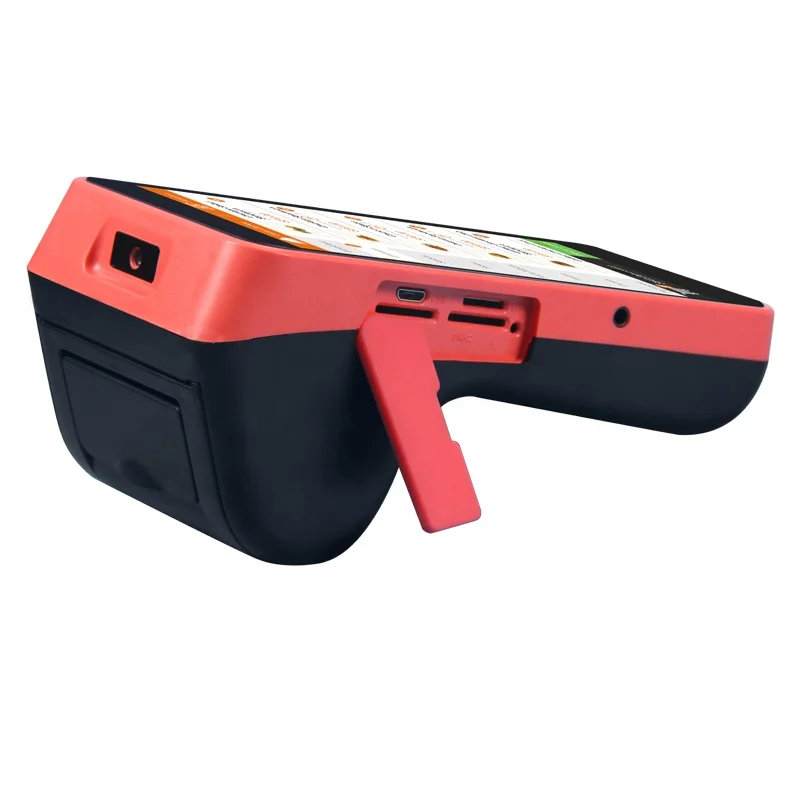 

All in one 5.5 inch cheap Android POS terminal capacitive touch screen built 58mm thermal receipt printer pos android