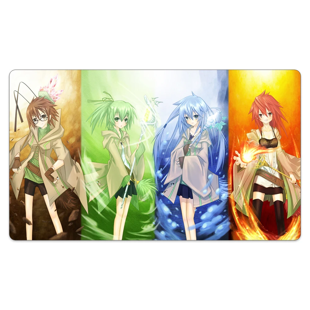 

Игровой коврик для девочек из аниме Vitality, мягкая ткань из натурального каучука с игровой поверхностью для торговых карт и Портативная сумка на шнурке