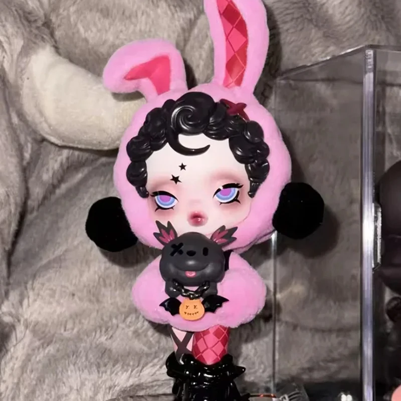 В наличии новые оригинальные фигурки кролика или собаки Skullpanda серия Хэллоуина