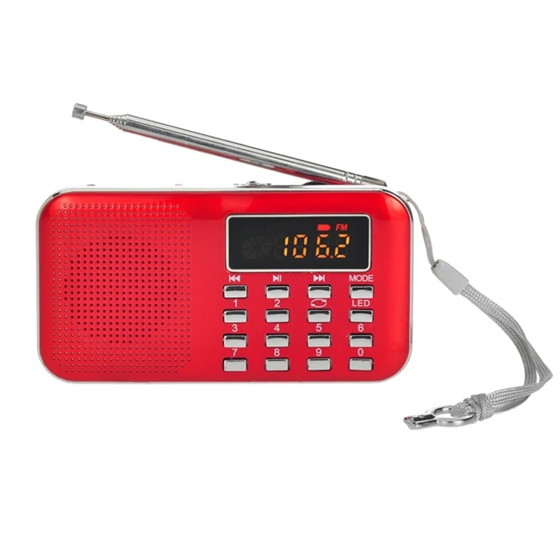Портативное радио mp3. Мини ФМ радио с наушниками купить.