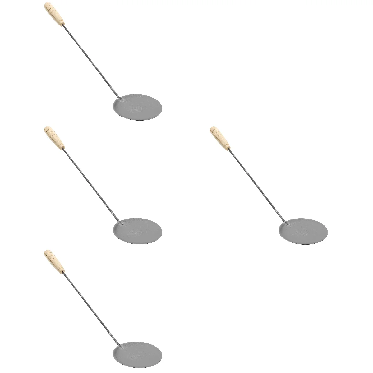 

Set 4 Pancake Molds Funnel Cake Maker Home Frying Handle Spoon Kitchen Cooking Utensil Kitchen Essentials Metal Frying Spoon