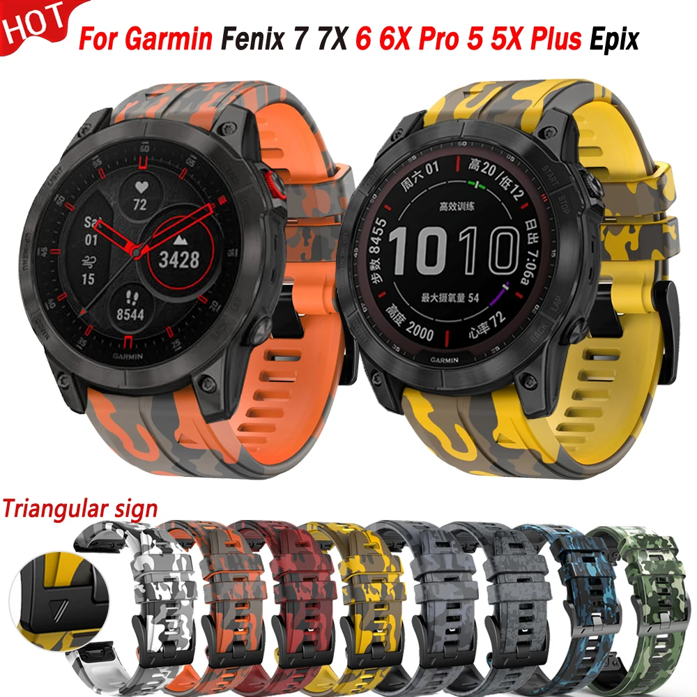 

Ремешок спортивный для смарт-часов Garmin Fenix 7 7X/6 6X Pro/5X 5 plus/3/3HR/Epix/935