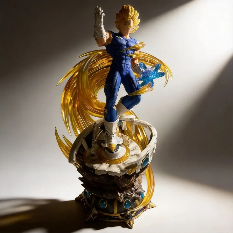 Фото Фигурка Вегеты (Супер Сайян) из Dragon Ball, 43 см, аниме-модель, коллекционная статуэтка, подарок для фанатов №2