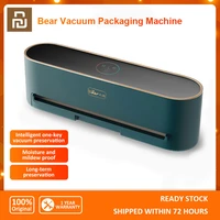 youpin bear vacuum food sealer drywet general automatic vacuum packaging machine 70kpa digital display 220v touch operation