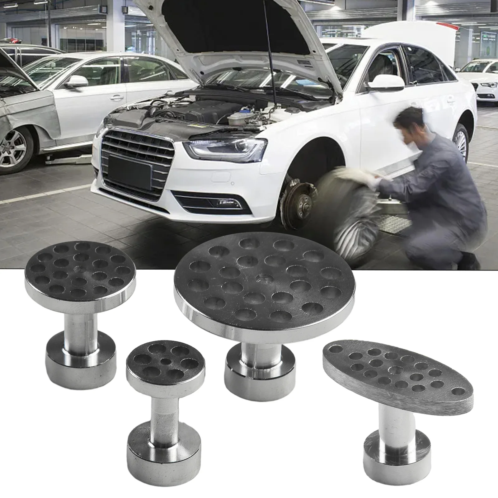

Durable High Quality Practical Puller Tabs Silver Car Body Repair Set Dent Repair Dent Repair Tools Interior Parts