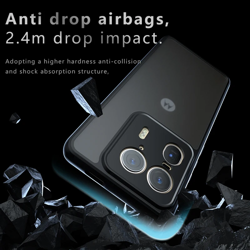 Аксессуары для Moto Edge50 Ultra X50 ультраударопрочный Матовый ПК с эффектом потертости