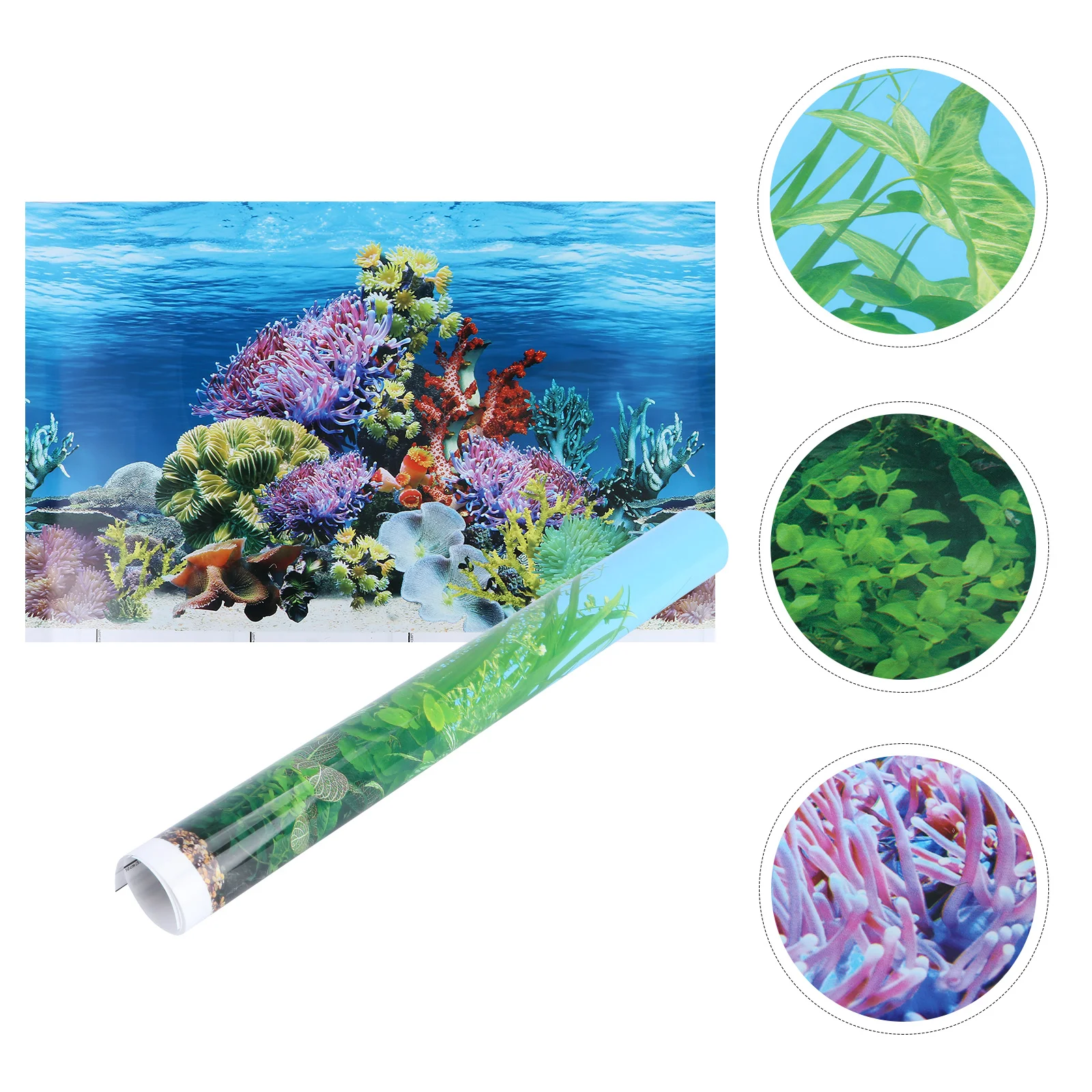

1pc Aquarium Sticker Paper Cling Decals Sticker Aquarium Backdrop Sticker Tank Background Sticker