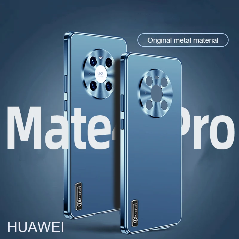 

Роскошный металлический чехол для Huawei mate40 30 P50 P40 P50Pro, чехол для Huawei Mate 30Pro Mate 40 Pro, Матовые чехлы из алюминиевого сплава
