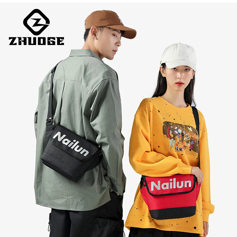 ZHUOGE Men's Messenger Bag Crossbody Shoulder Bags Men Small Sling Pack For Work Business Waterproof Oxford Packs Satchel Purse