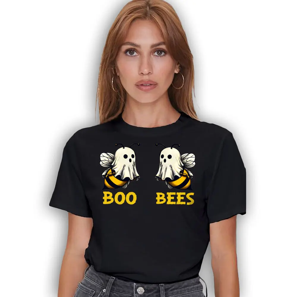 Футболка Boo Bees на Хэллоуин для пар костюм футболка унисекс мужчин и женщин летние