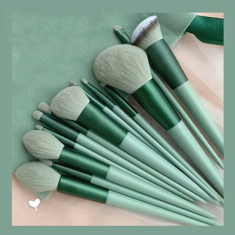 10/13 PCS/Lot Soft Fluffy Makeup Brushes Set for cosmetics Foundation Blush Powder Eyeshadow Kabuki Blending Makeup brush tools images - 6