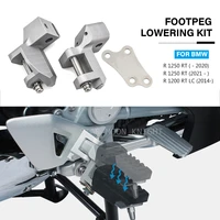 motorcycle accessories driver footrest rider foot pegs footpeg lowering kit front for bmw r1200rt r 1200 rt 2009 2008 2012 2013