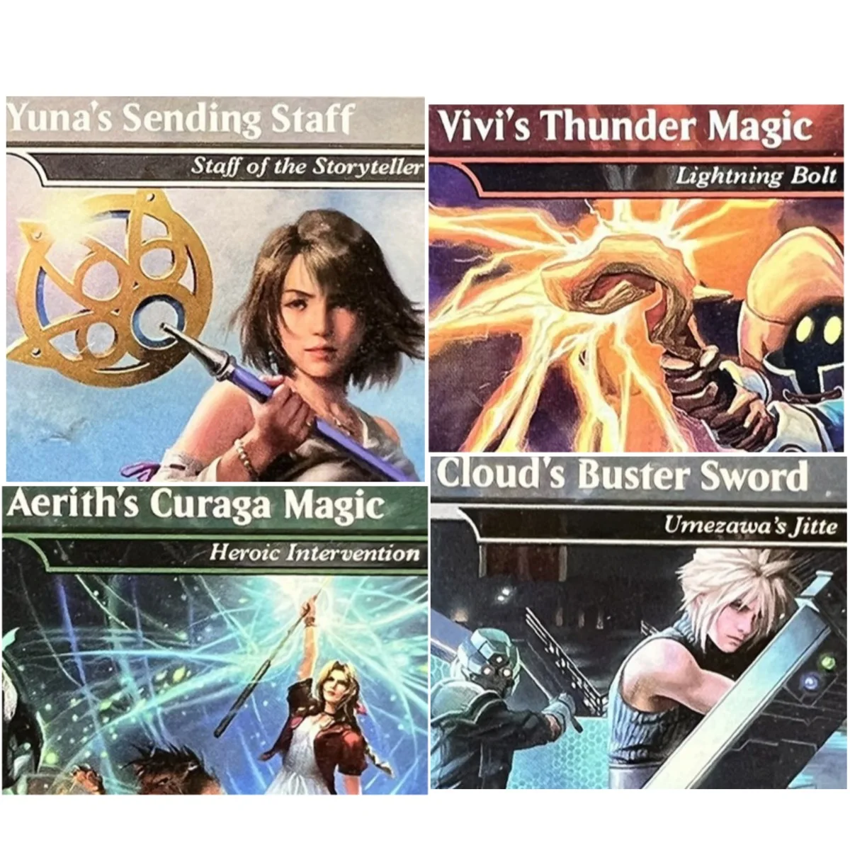 Фото Коллекционные карты SLD 'Yunas Sending Staff/Unseat the Usurper' TCG M Proxy: качественные прокси-карты для настольных и коллекционных игр №1