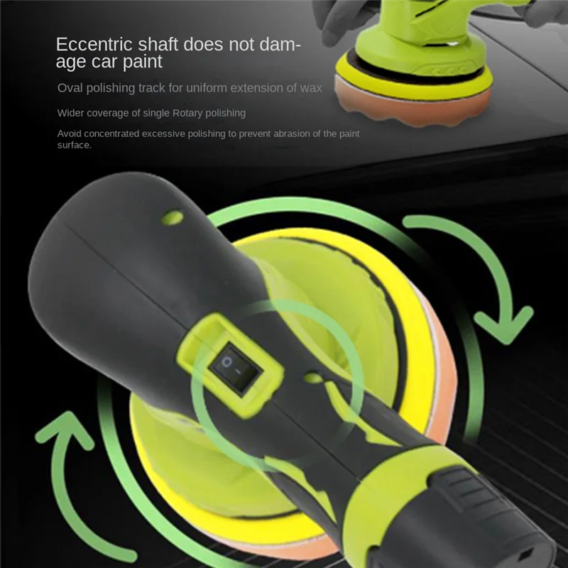 Lithium Polishing Machine 2500Polishing Wheel Diameter R/Min No Load Speed 150mm Flat Automatic Waxing US Plug