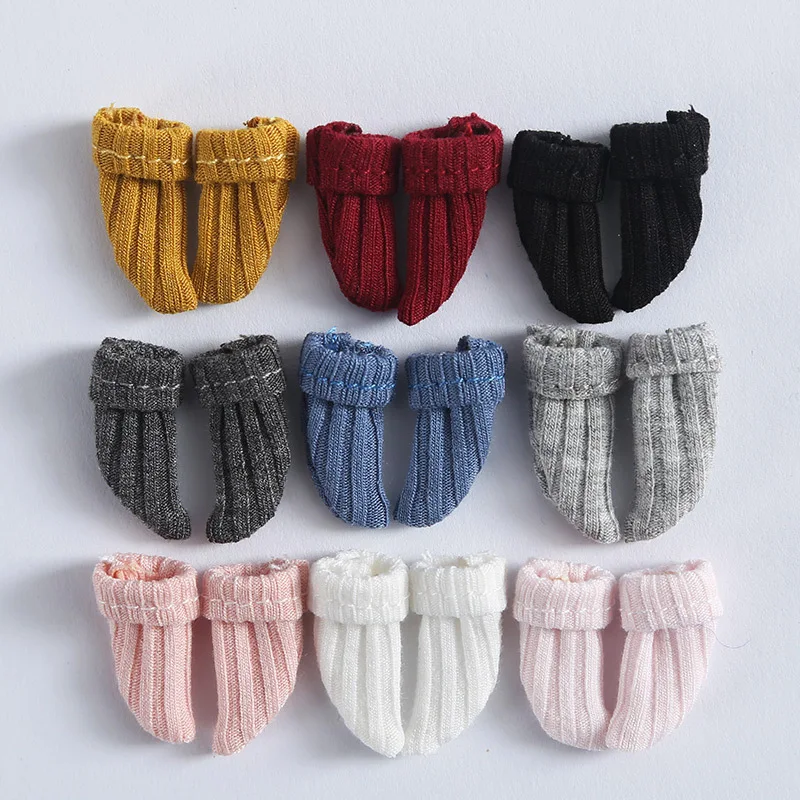

Носки-шорты для кукол карамельных цветов для Blyth Azone OB11 куклы-Барби носки одежда аксессуары для кукол 1/6 1/12