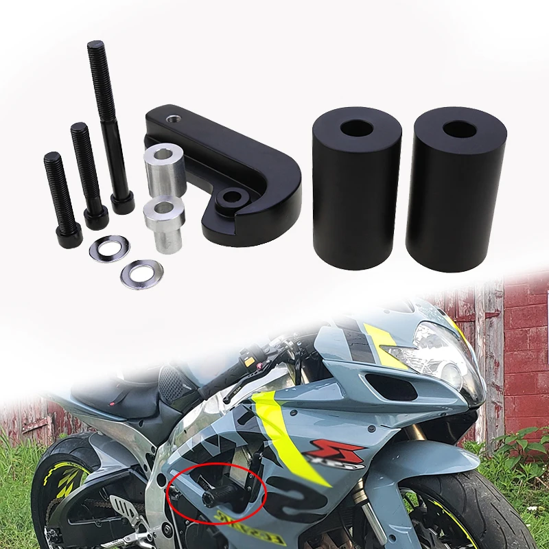 

Motorcycle Frame Sliders Crash Falling Protection For Suzuki GSXR GSX-R 600 750 GSXR600 GSXR750 K6 K8 2006-2010 2007 2008 2009