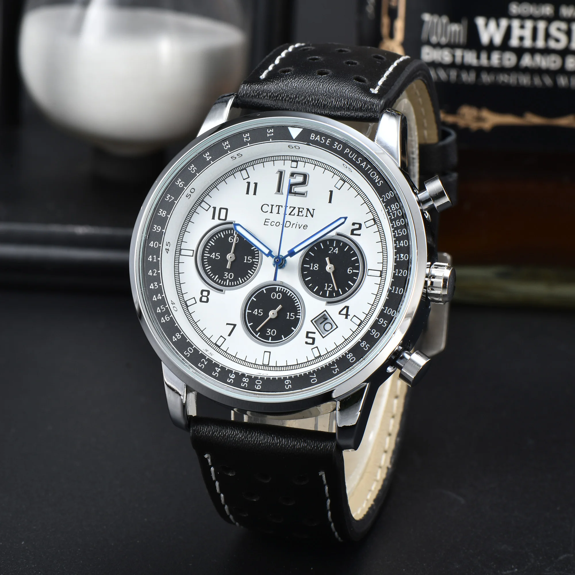 Top Brand High Quality Men's Watch Citizen Full Function Belt Quartz Men's Business AAA Watch