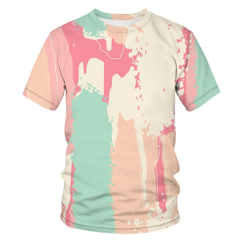 Футболка мужская оверсайз с коротким рукавом Повседневная рубашка принтом