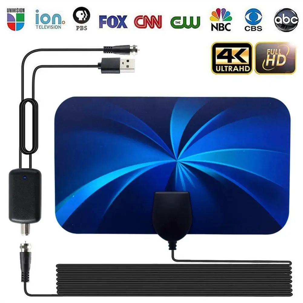 Комнатная телевизионная антенна 4k Hdtv со съемным усилителем Dvb-TT2 Стандартный прием сигнала, цифровая антенна, телевизионные приемники (art.: 3920beebcd56c) - 3920beebcd56c
