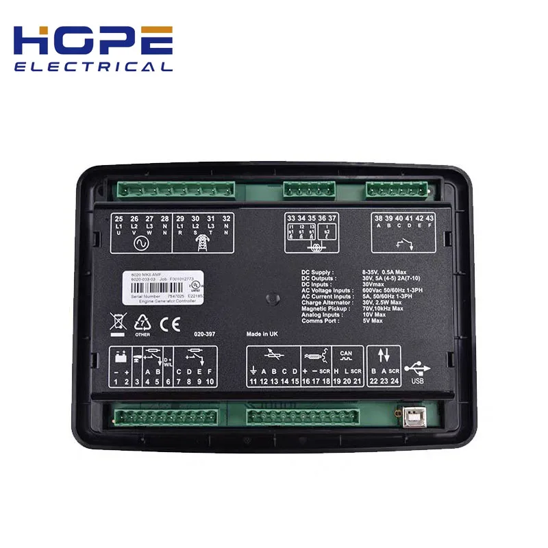 Deep Sea DSE6020 Детали модуля контроллера дизельного генератора dse6020 MKII AMF Морская