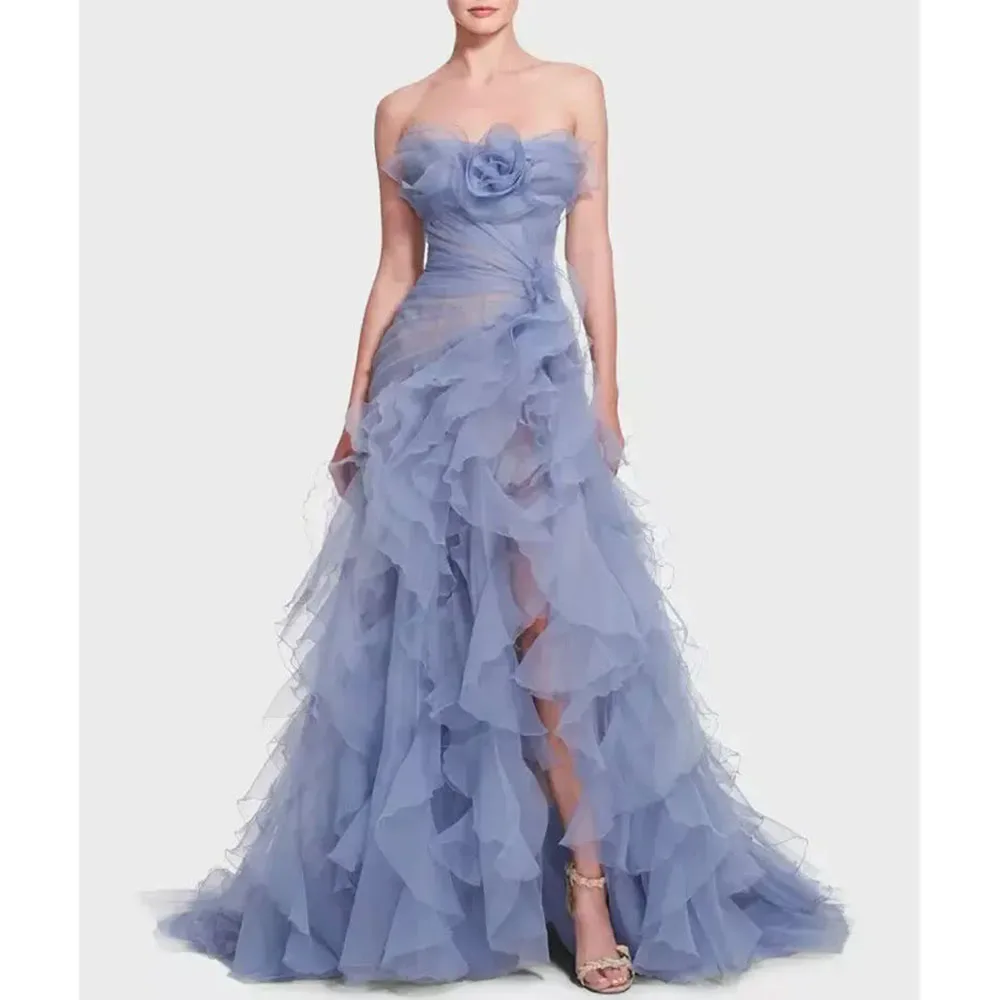 Новое поступление фиолетовые женские платья для выпускного вечера без бретелек