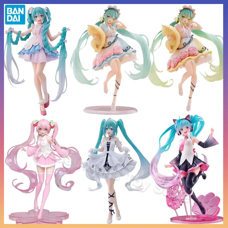 

Bandai Original Figure Hatsune Miku Taito Vocaloid Anime Action Figures Statuary Toy Model Decoration Collection Holiday Gift