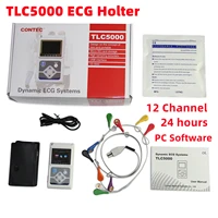 12 channel ecg holter ecg 24 hours holter ekg monitor software tlc5000 contec