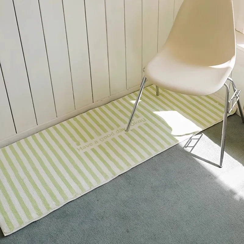 Прикроватный ковер нескользящий мягкий толстый напольный коврик для спальни