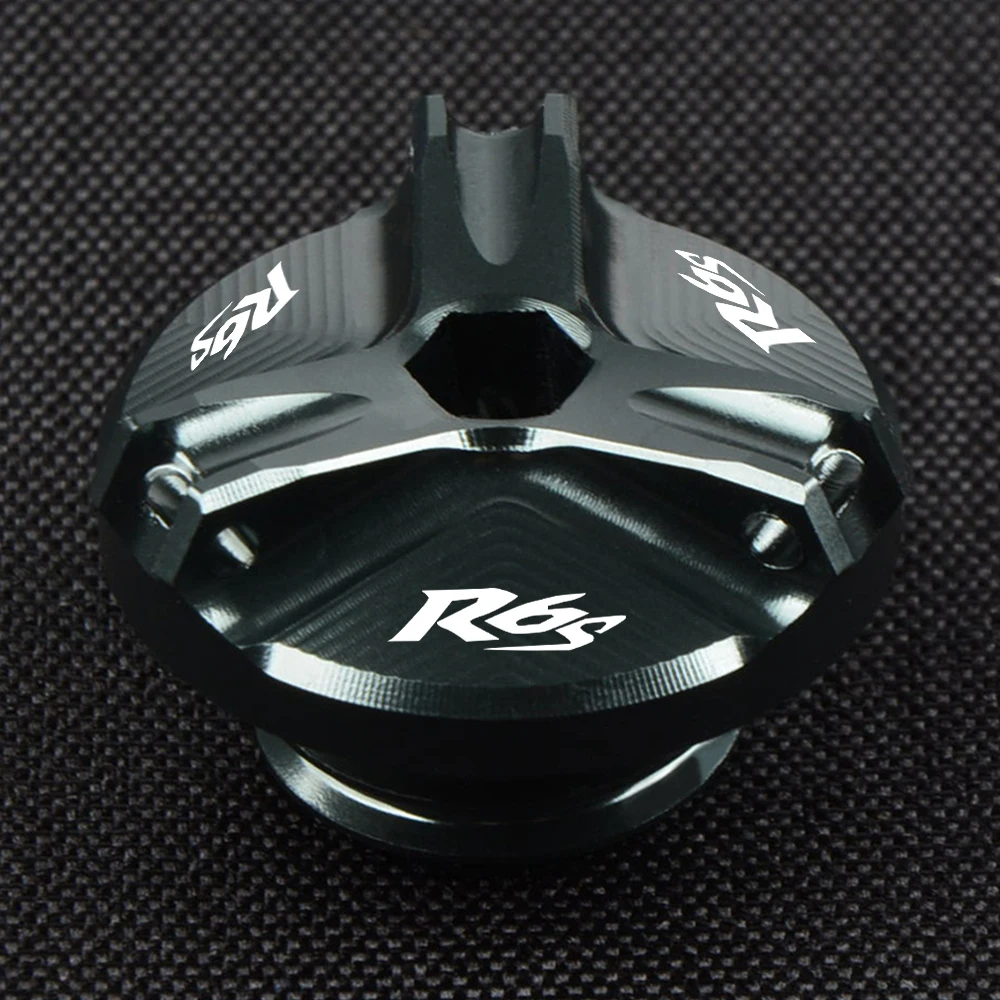 

Motorcycles Accessories CNC Aluminum Moto Engine Oil Filler Plug Fuel Gas Caps FOR Yamaha R6S R 6 S 2006 2007 2008 2009 2010