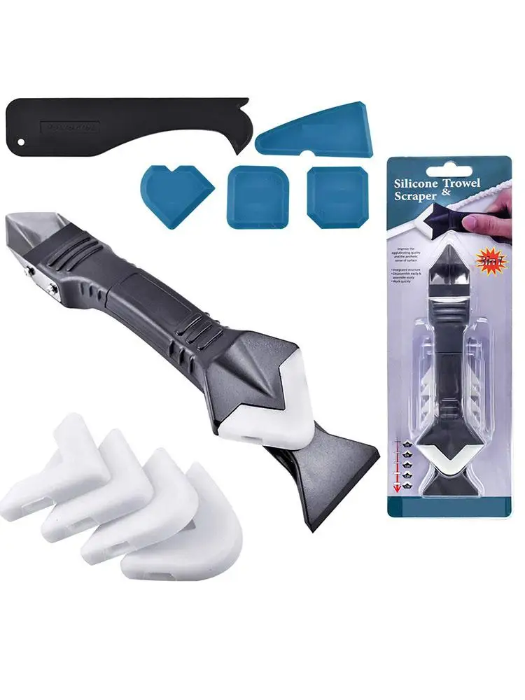 

3 in 1 Silicone Caulking Tools Sealant Finishing Tool Scraper