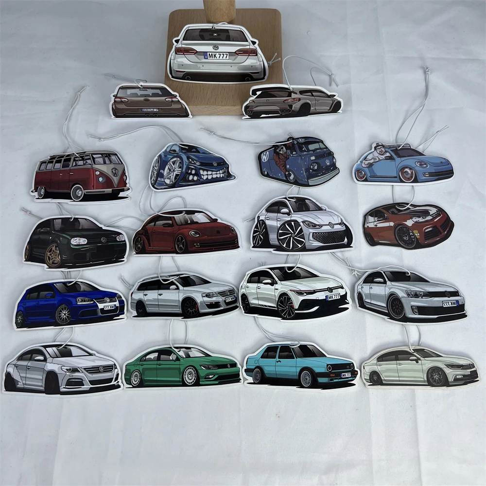 

Car Air Freshener 1pc Perfume Fragrance Rearview Mirror Cartoon Pendant For VW R36 MK5 MK8 Magotan CC Lamanda Jetta Accessorys