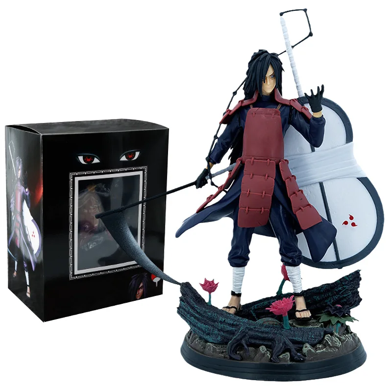 

Anime Naruto GK Figure Scenes Uchiha Madara MH Double Heads Interchangeable Action Figure Collectible Model Toy Ornaments Gift