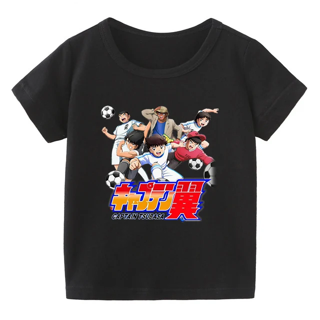 

Kids Clothes 100% Cotton T Shirt Captain Tsubasa Le Petit Footballer Anime Artwork Boys and Girls Toddler Shirts Tee