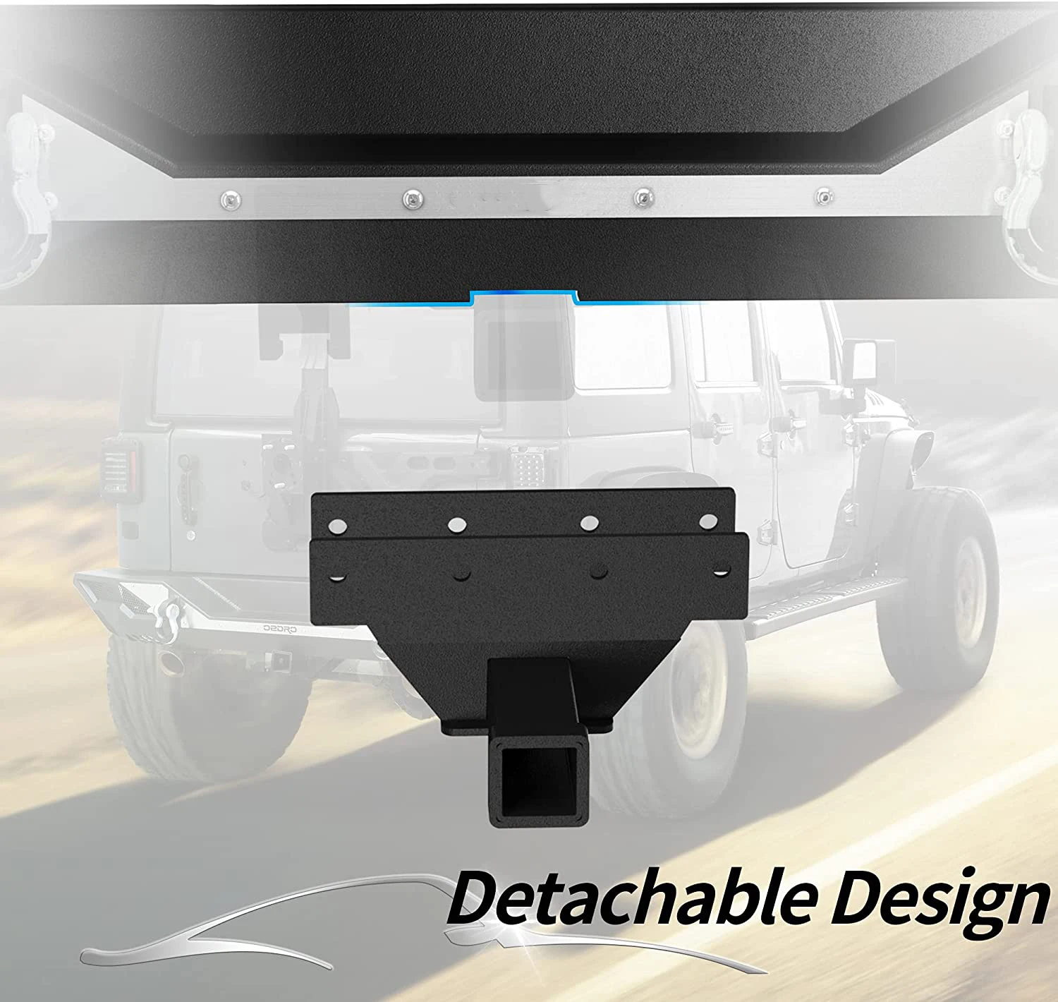 Je-ep Wrangl-er JK JKU Unlimited Off Road Бампер Световое отверстие D-образные кольца Лебедка