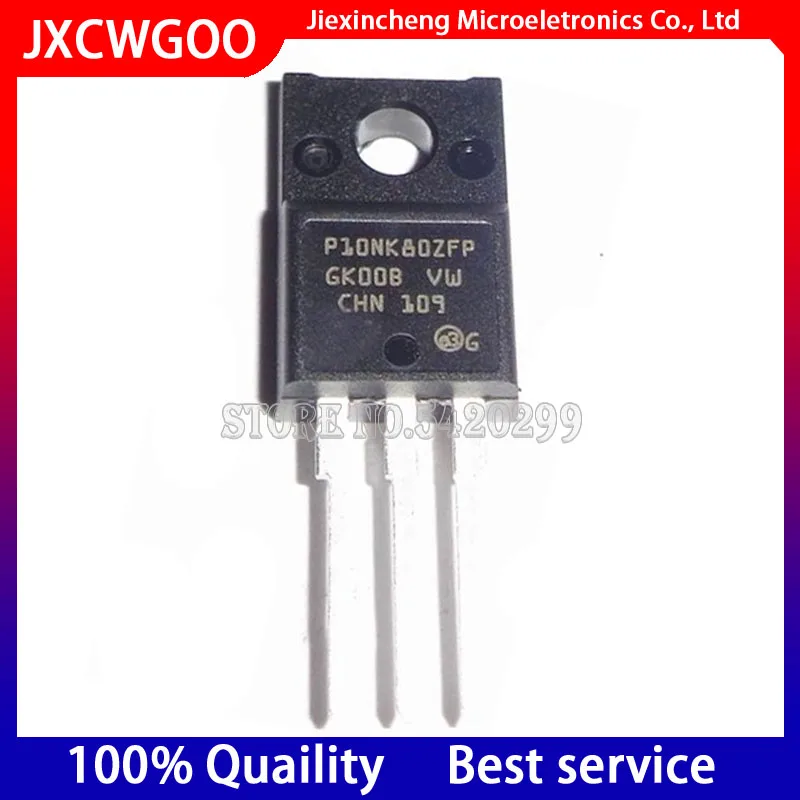 

STP10NK80ZFP TP10NK80ZFP TO220F MOSFET N-CH 800V 9A 10PCS/LOT