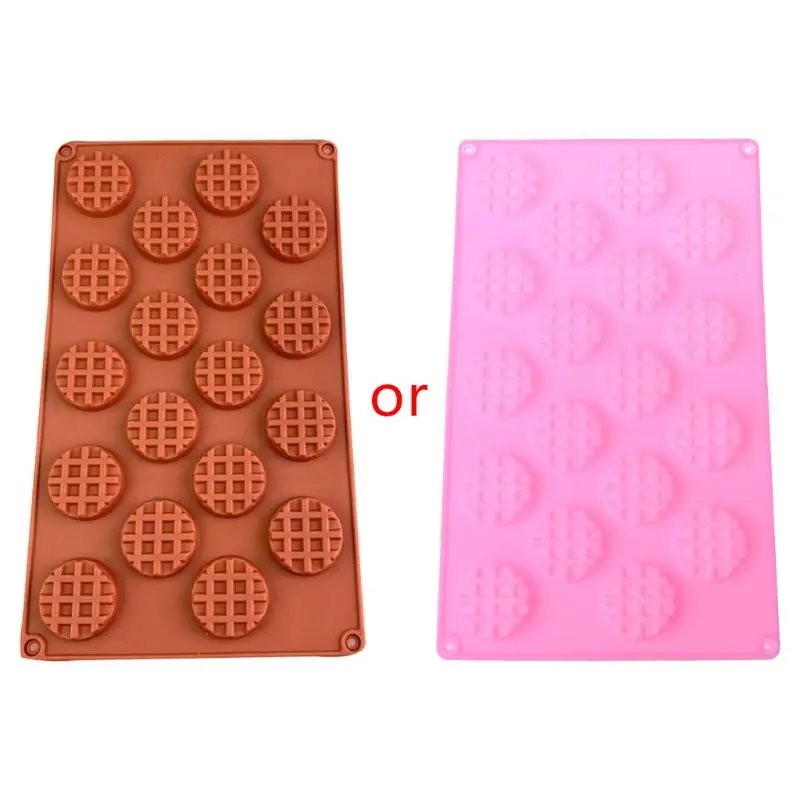 

18 Cavity Silicone Waffle Mold Maker Cake Cookie Chocolate Pan Baking Mould Nons Dropship