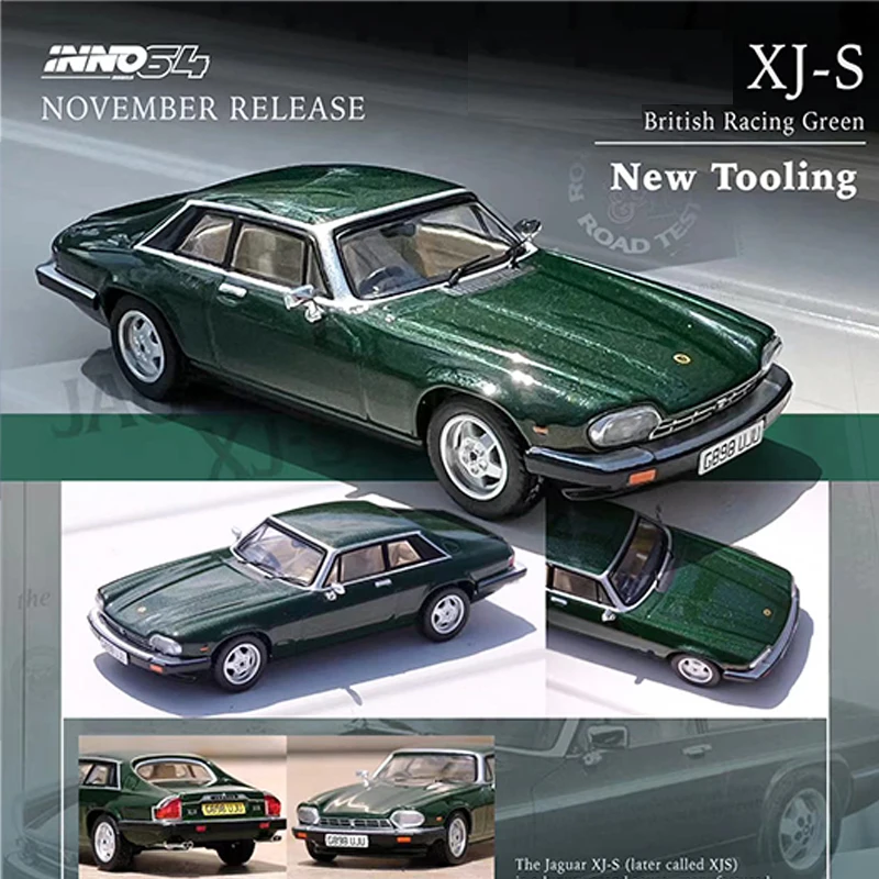 

Коллекция литых автомобилей INNO 1:64, модель автомобиля JAGU XJ-S, британский гоночный сплав, зеленый цвет