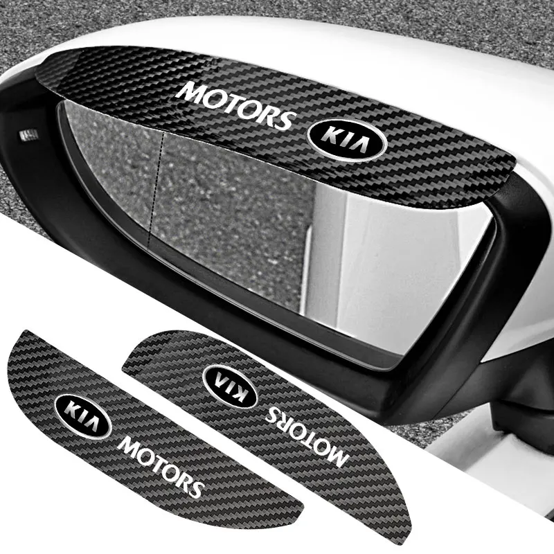 

Carbon Fiber Car Rearview Mirror Rain Waterproof Car Sticker For Kia Rio Ceed Sportage Cerato Soul Sorento K2 K5 Flip Car Goods