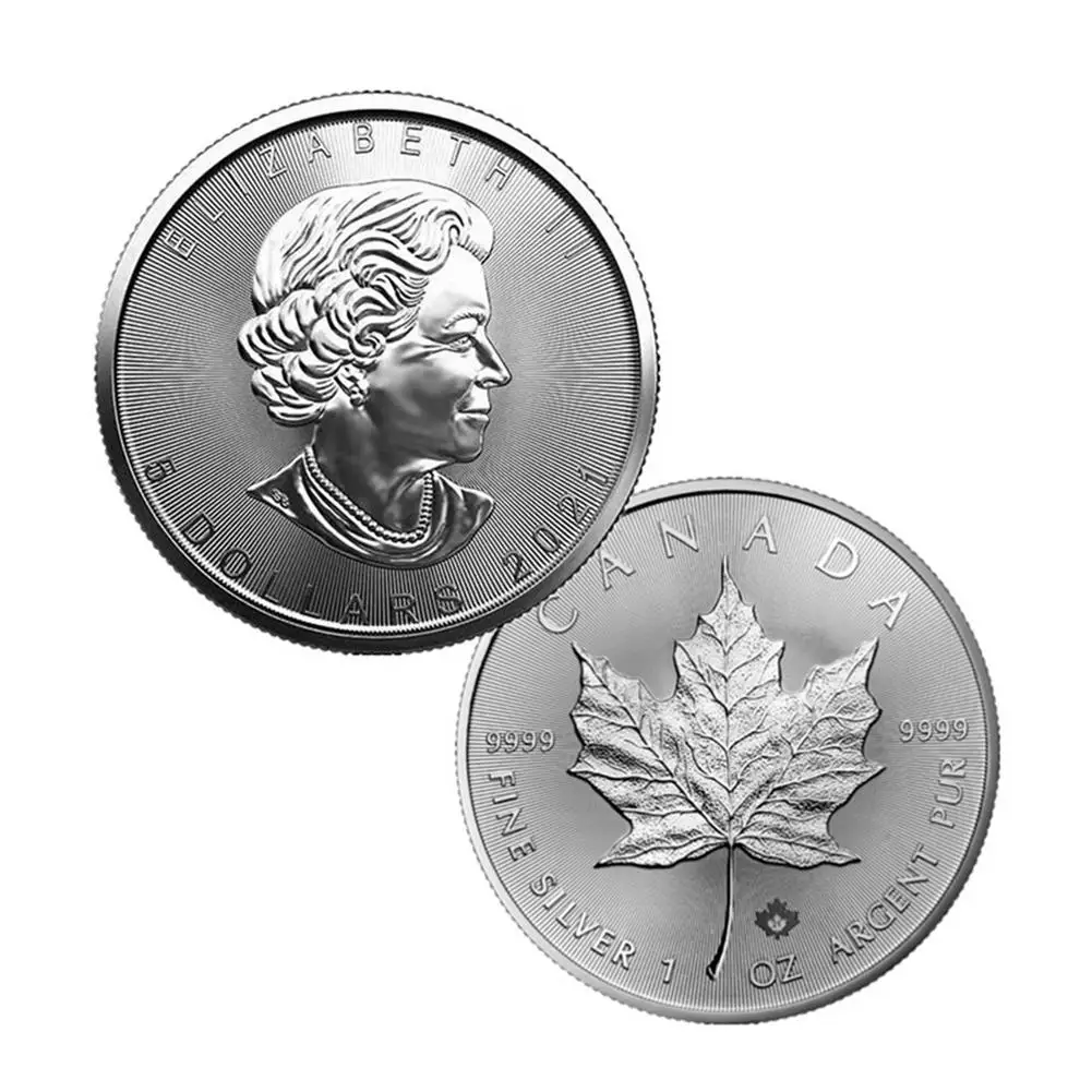 

Canadian Maple Leaf Coin Commemorative Silver Specie for Decor Gifts American Queen Commemorative Coin Badge Gift