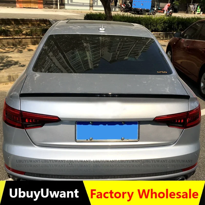 

Задний спойлер для багажника Audi A4 B9 2017 2018, автомобильный аксессуар из АБС-пластика